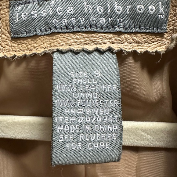 Tan Leather Jacket - Picture 2 of 3